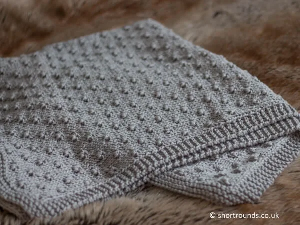 Knot Stitch Baby Blanket