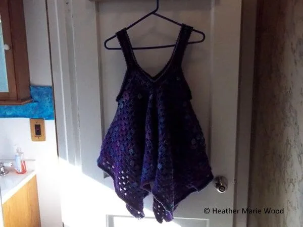 Granny Square Tunic Style Top