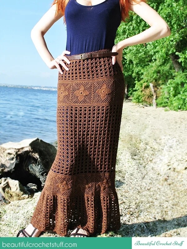 Crochet Maxi Skirt Free Pattern