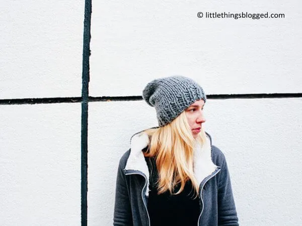 FREE SLOUCHY KNIT BEANIE PATTERN