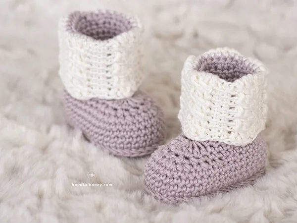 Apricity Cable Baby Booties