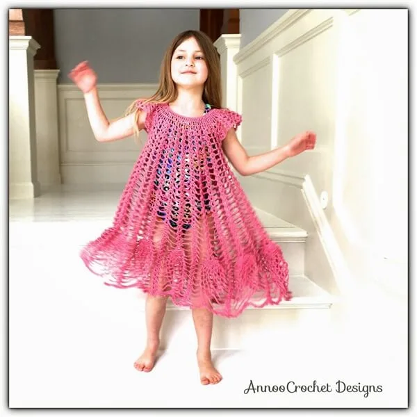 Flower Petal Circular Beach Cover up