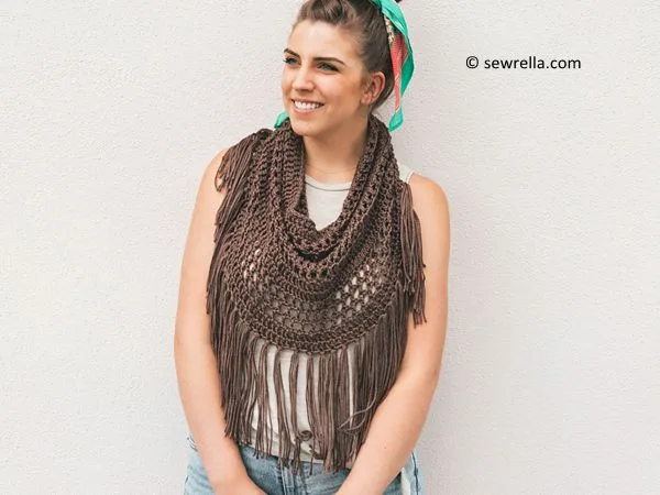 Boho Fringe Cowl