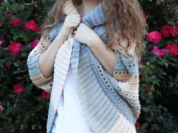 crochet Dakota Shrug free pattern