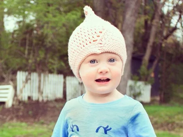 The Spiral Pixie crochet hat