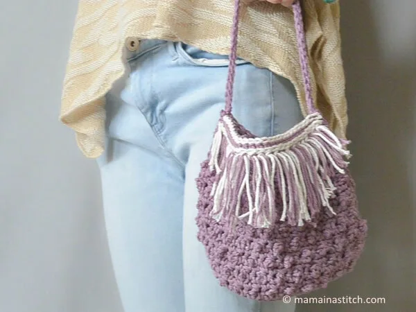Festival Fringed Crochet Purse Pattern