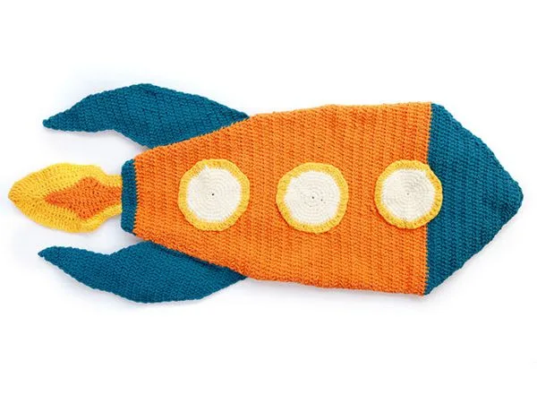 BLAST OFF CROCHET SNUGGLE SACK free patern