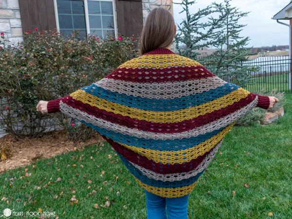 crochet Shady Shell Cocoon free pattern