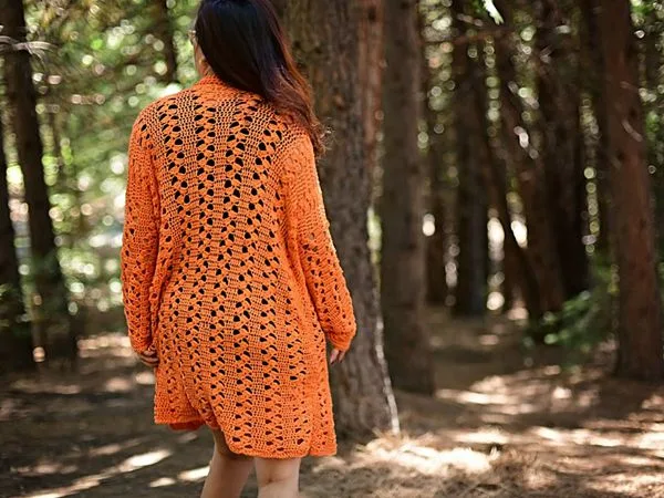crochet Sweet Marmalade Cardigan easy pattern