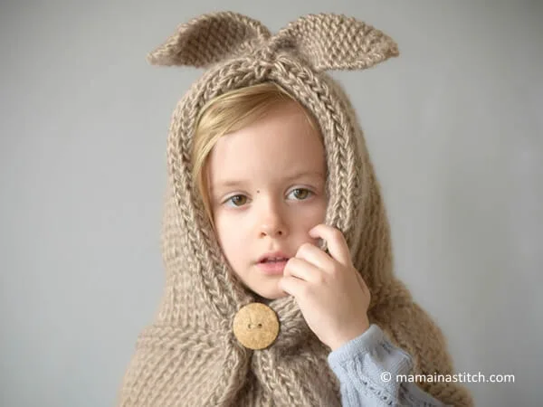 Velvet Rabbit Hooded Stole/Cowl Pattern