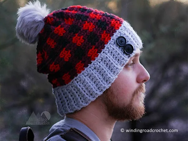 Chunky Plaid Beanie