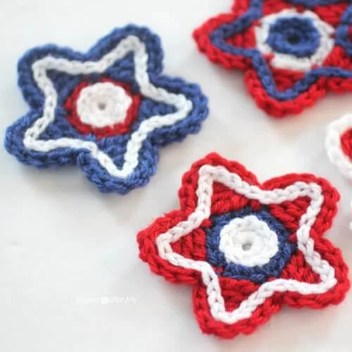 Patriotic Crocheted Stars