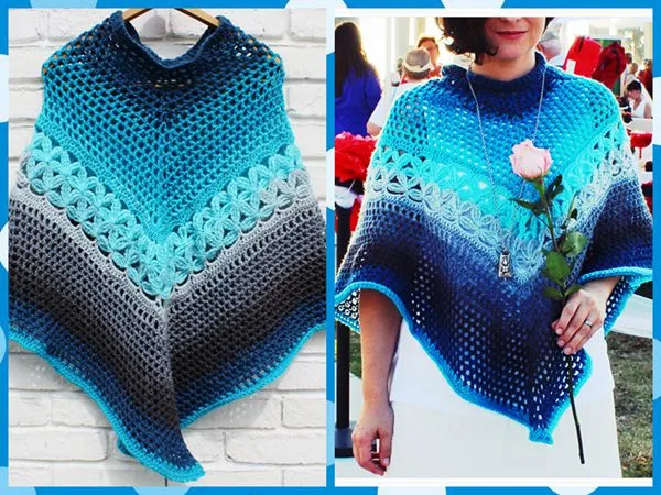 CROCHET YARN CAKE PONCHO