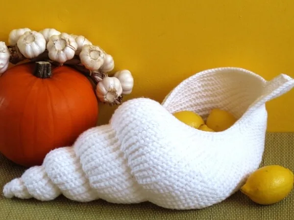 "Spiral Shell" Crochet Basket