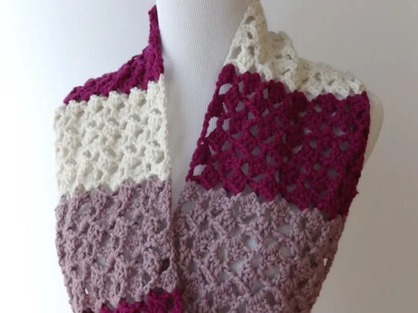 Raspberry Buttercream Infinity Scarf