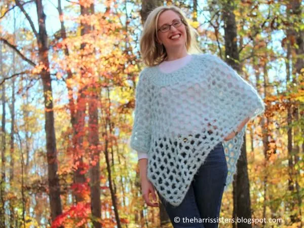Open Weave Poncho