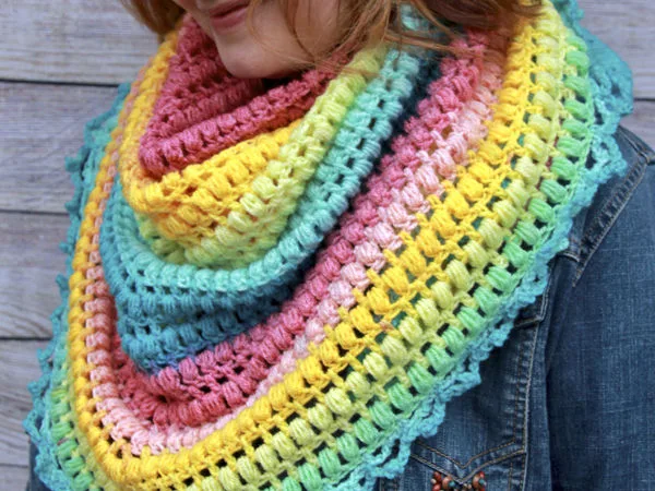 Spring Me Forward Triangle Scarf
