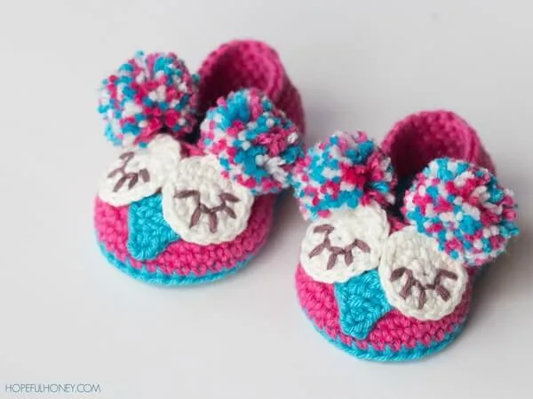 Owl Baby Booties