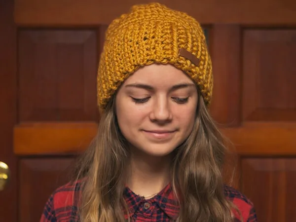 Beginner Crochet Beanie Pattern