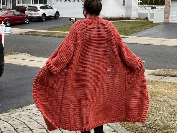 crochet Lazy Days Chunky Cardigan easy pattern