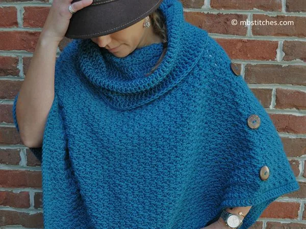 Teal Poncho