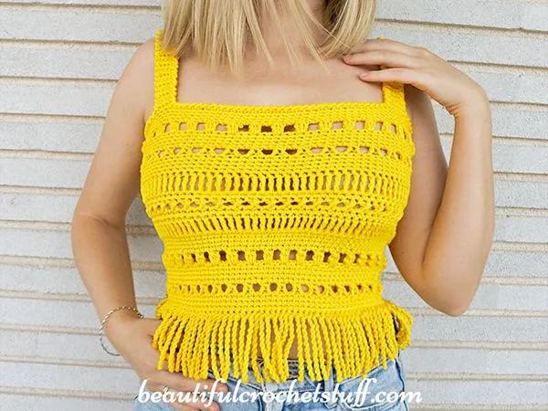 crochet Casual Sunny Top free pattern