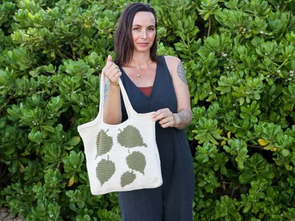crochet Pothos Tote free pattern