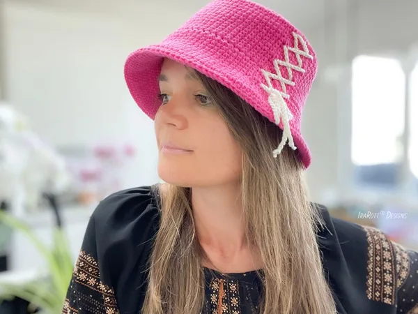 crochet Together We Stand Bucket Hat easy pattern