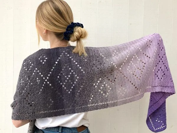 Wrapped in Diamonds Shawl
