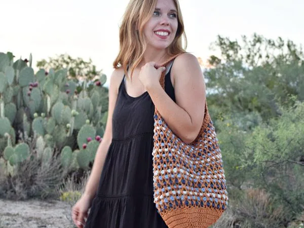 crochet Morocco Market Bag free pattern
