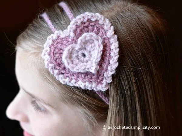“Stacked Hearts” Headband & Treat Holder