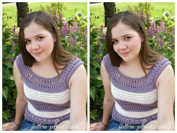 X Stitch Garden Tank Top