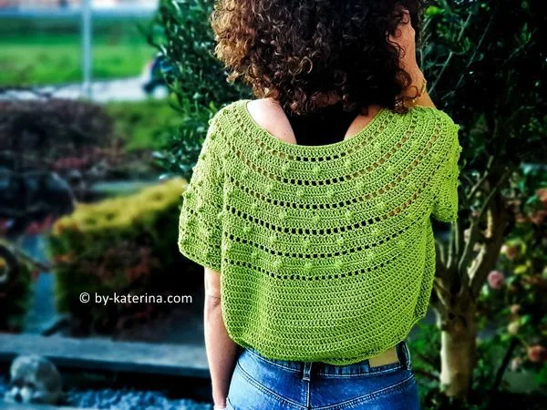 CROCHET Round Yoke Top free pattern
