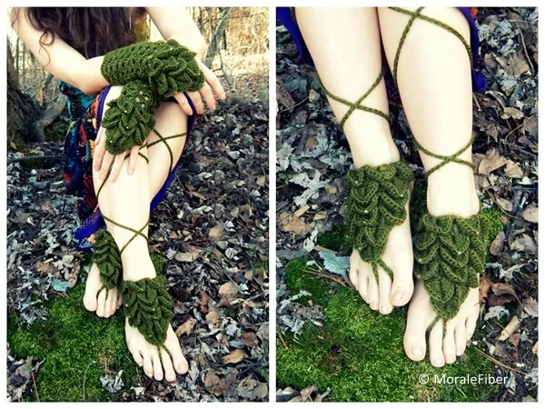 Mermaid Mitts & Barefoot Sandals