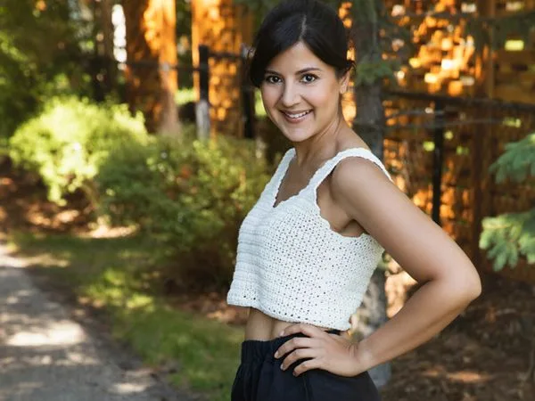 crochet Easy Crop Top free pattern