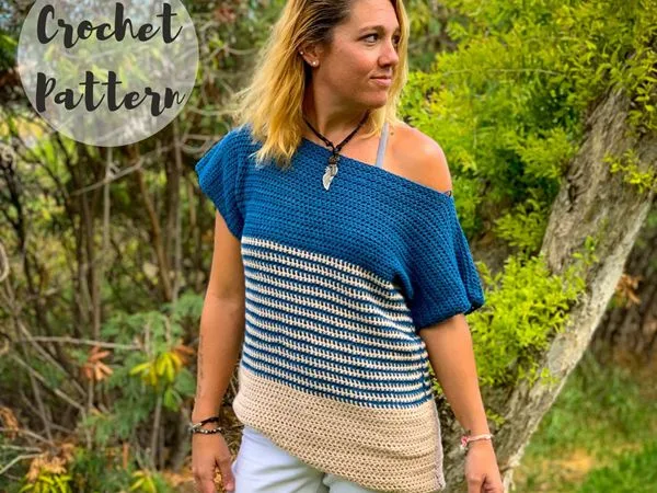 crochet The Harper Tee easy pattern