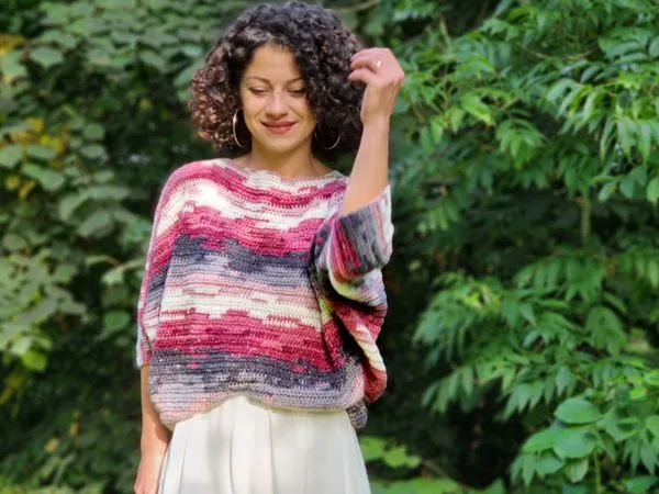 crochet Bat Wings Sweater free pattern