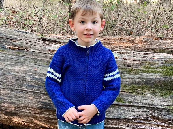 crochet KIDS JACKET free pattern