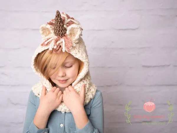 crochet Unicorn Cowl easy pattern