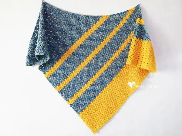 crochet Sherlyn Shawl free pattern