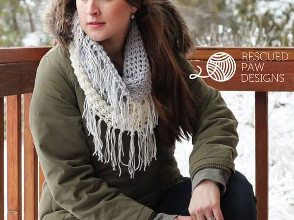 Crochet Cowl Pattern – The Gracelyn Fringe