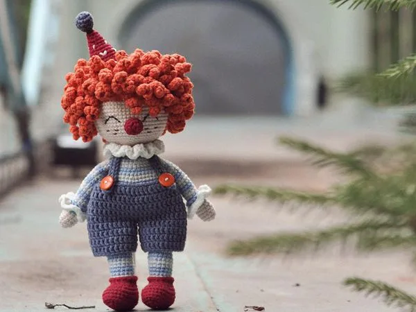 crochet Cute Clown easy pattern