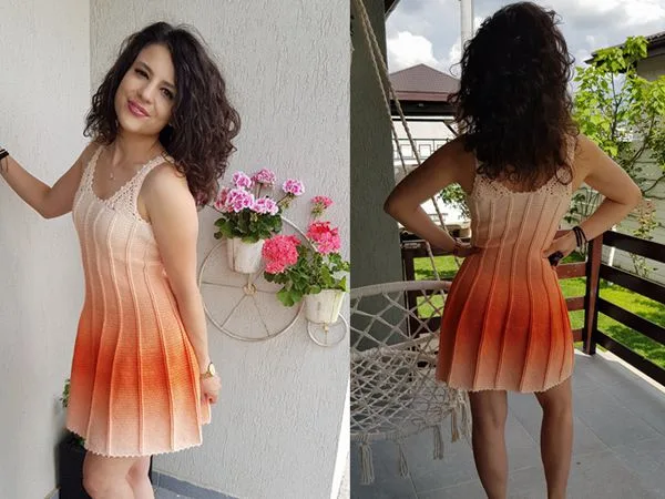 crochet Elegant Dress for Summer free pattern