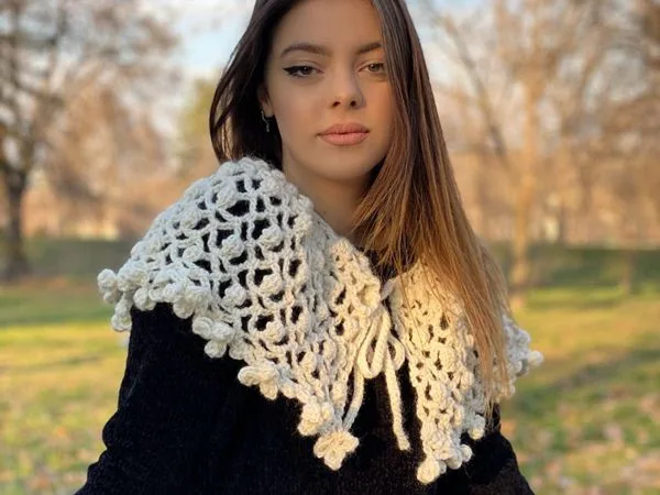 crochet Cailleach Cape easy pattern