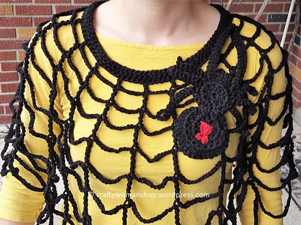 Spider and Web Poncho