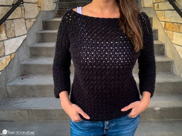 crochet Easy Peasy Pullover free pattern