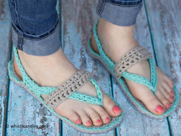 Women’s Crochet Flip-Flops