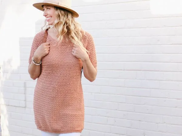 crochet Springtide Tunic free pattern