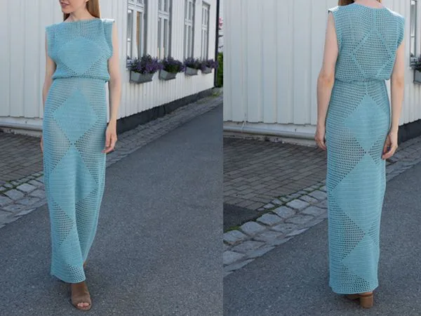 crochet Poolside Dress easy pattern