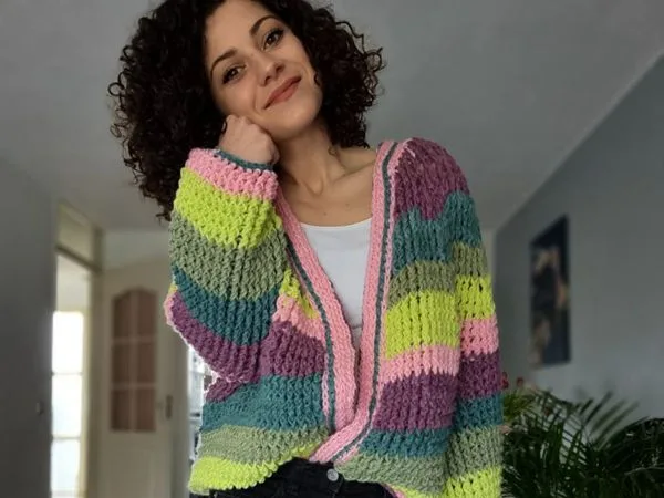 crochet Nuage Cardigan free pattern